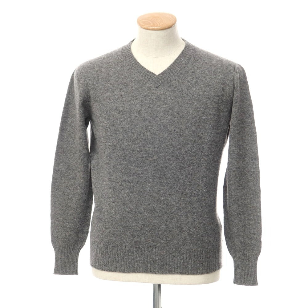 [New] STILE LATINO Wool Cashmere V-neck Knit, Gray [44] [Condition Rank N] [Men&