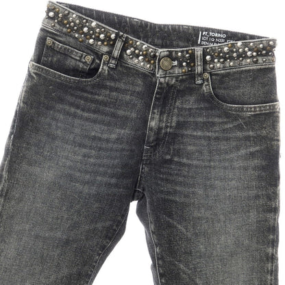 [New Outlet] PT Torino Denim PT TORINO DENIM ROCK Stretch Denim Pants Jeans Washed Black [30] [Condition Rank N-] [Men&