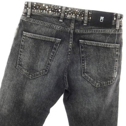 [New Outlet] PT Torino Denim PT TORINO DENIM ROCK Stretch Denim Pants Jeans Washed Black [30] [Condition Rank N-] [Men&