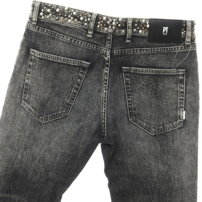 [New Outlet] PT Torino Denim PT TORINO DENIM ROCK Stretch Denim Pants Jeans Washed Black [32] [Condition Rank N-] [Men&