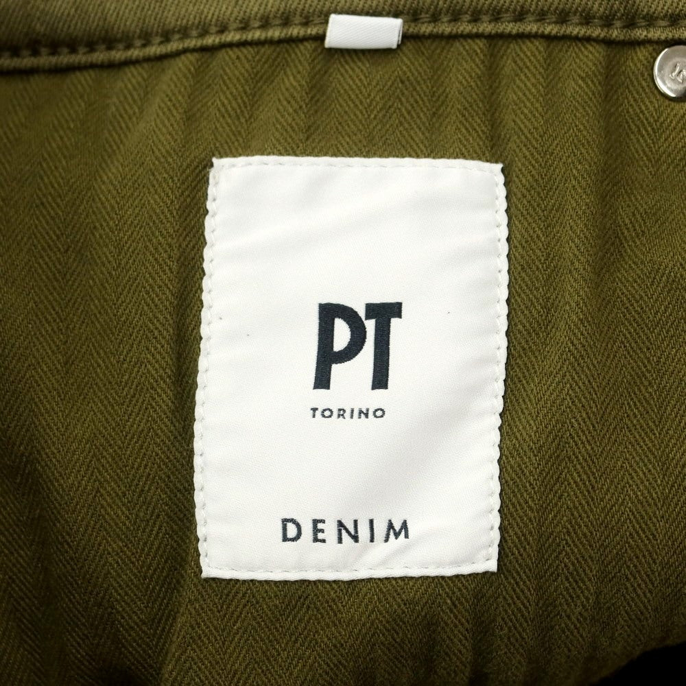 [New] PT Torino Denim PT TORINO DENIM ROCK Color Denim Pants Jeans Olive [32] [Condition Rank N] [Men&