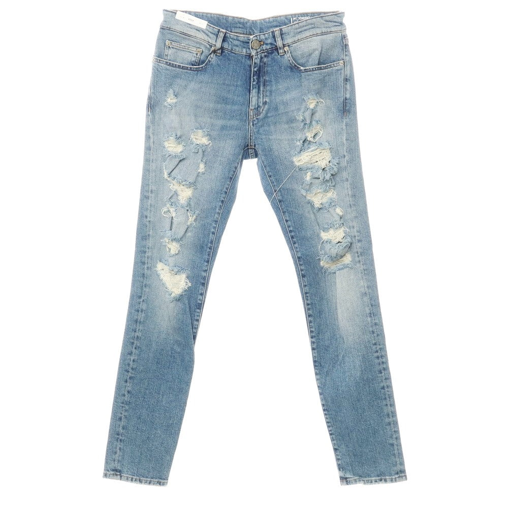 [New] PT TORINO DENIM ROCK Distressed Stretch Denim Pants Jeans Blue [32] [Condition Rank N] [Men&