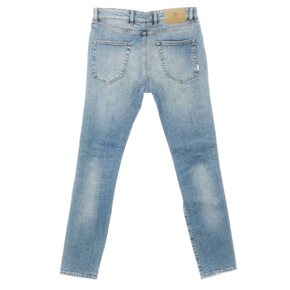 [New] PT TORINO DENIM ROCK Distressed Stretch Denim Pants Jeans Blue [32] [Condition Rank N] [Men&