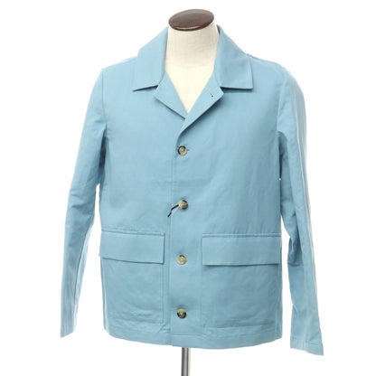 [New] PT TORINO Cotton Linen Work Jacket Light Blue [Size 48] [BLU] [S/S] [Condition Rank N] [Men&