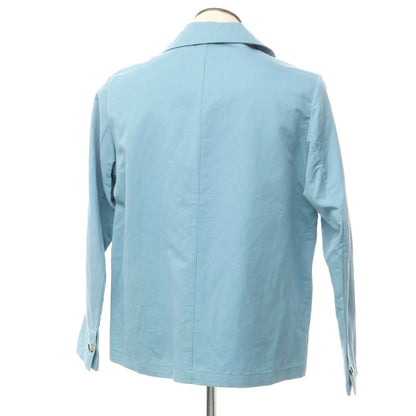 [New] PT TORINO Cotton Linen Work Jacket Light Blue [Size 48] [BLU] [S/S] [Condition Rank N] [Men&