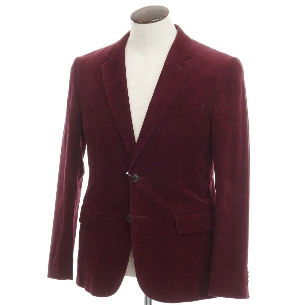 [Used] Paul Smith Cotton Corduroy 2B Casual Jacket 
Bordeaux [Size L] [RED] [A/W] [Condition Rank B] ​​[Men&