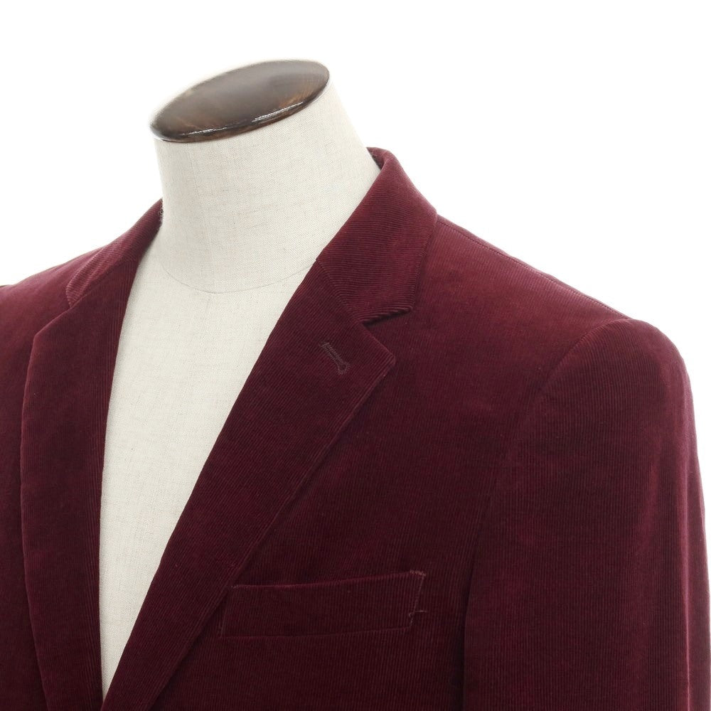 [Used] Paul Smith Cotton Corduroy 2B Casual Jacket 
Bordeaux [Size L] [RED] [A/W] [Condition Rank B] ​​[Men&