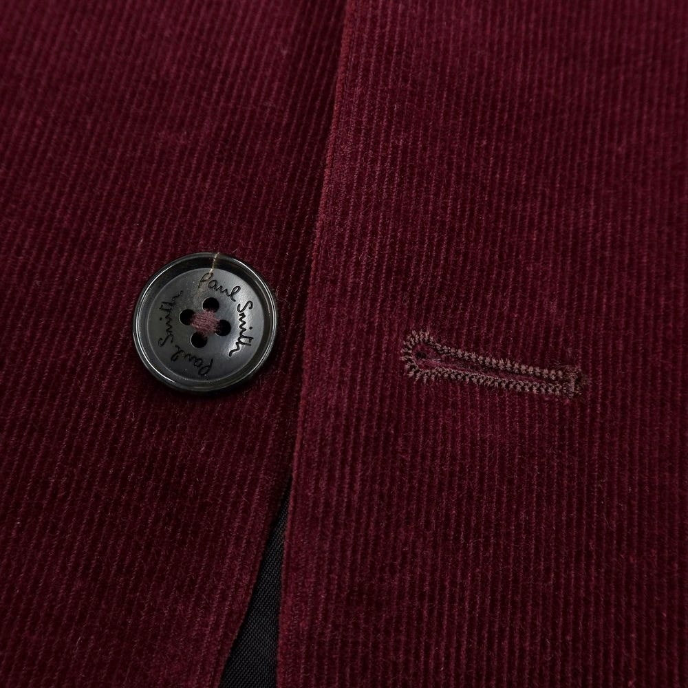 [Used] Paul Smith Cotton Corduroy 2B Casual Jacket 
Bordeaux [Size L] [RED] [A/W] [Condition Rank B] ​​[Men&