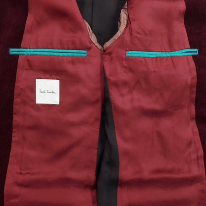 [Used] Paul Smith Cotton Corduroy 2B Casual Jacket 
Bordeaux [Size L] [RED] [A/W] [Condition Rank B] ​​[Men&