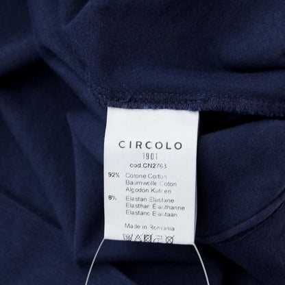 [Used] CIRCOLO 1901 Stretch Cotton Long Sleeve T-Shirt Light Navy [M] [Condition Rank C] [Men&