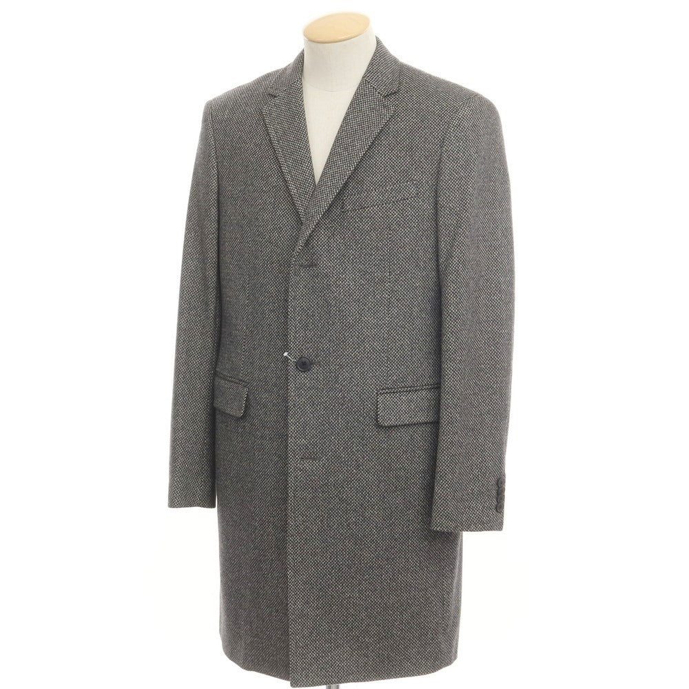 [Used] Theory Cashmere Wool Chesterfield Coat Black x White [S] [Condition Rank B] ​​[Men&