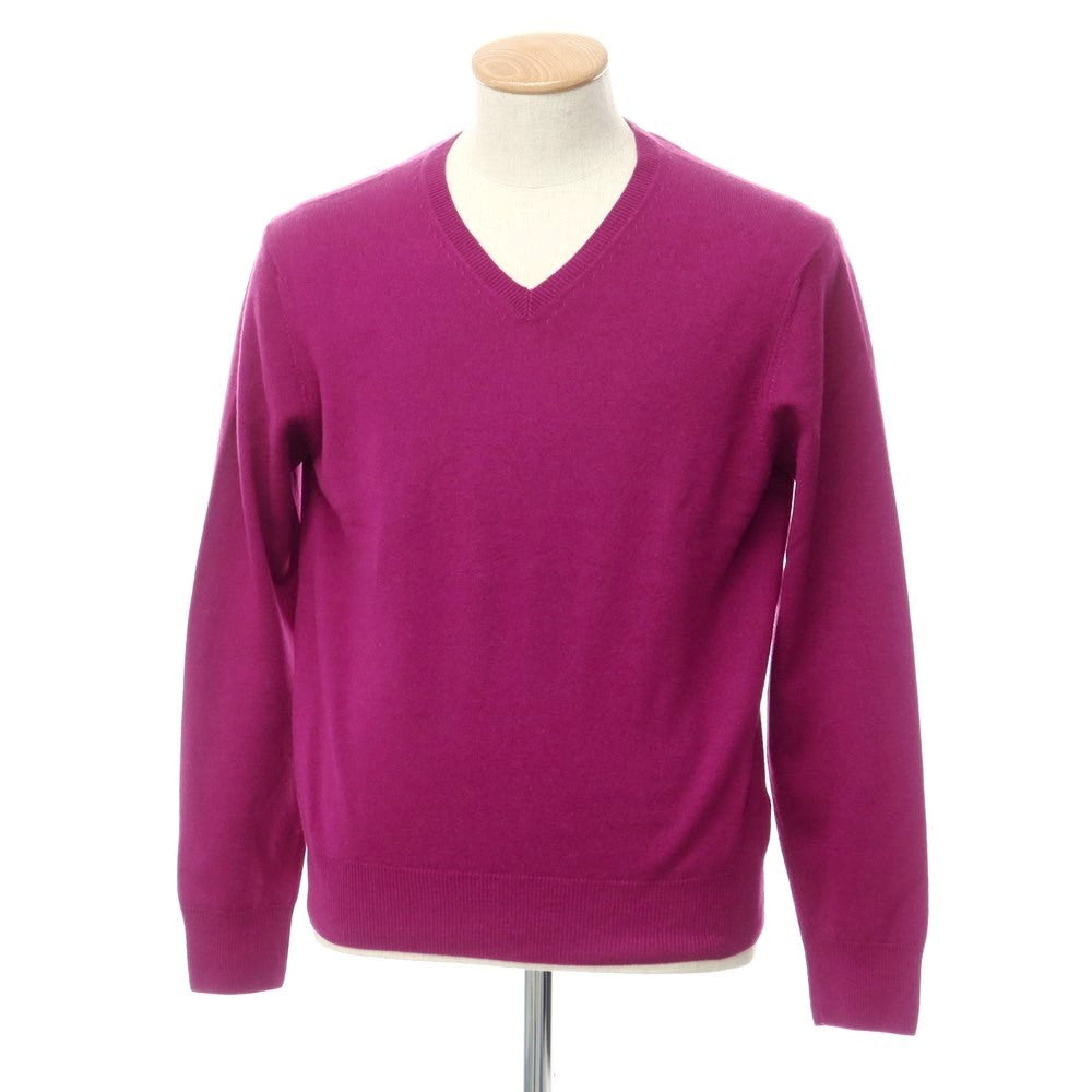 [Used] CRUCIANI Cashmere Crew Neck Sweater Purple [46] [Condition Rank B] ​​[Men&