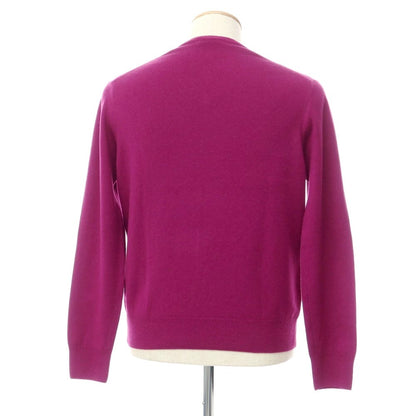 [Used] CRUCIANI Cashmere Crew Neck Sweater Purple [46] [Condition Rank B] ​​[Men&