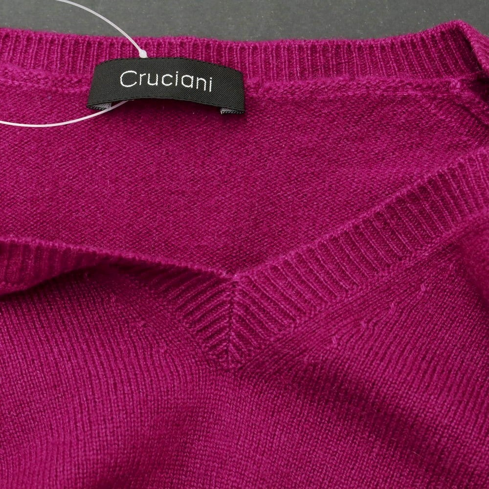 [Used] CRUCIANI Cashmere Crew Neck Sweater Purple [46] [Condition Rank B] ​​[Men&