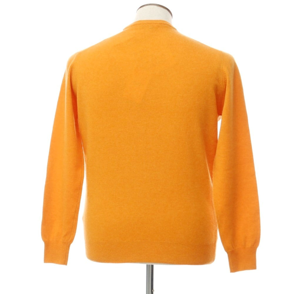 [Used] AB-KOST Italian made high gauge wool crew neck knit orange [50] [Condition rank A] [Men&