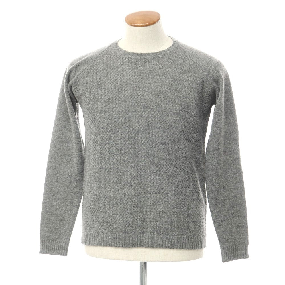 [Used] [Unused] Roberto Collina Wool Nylon Crew Neck Knit, Gray [48] [Condition Rank S] [Men&