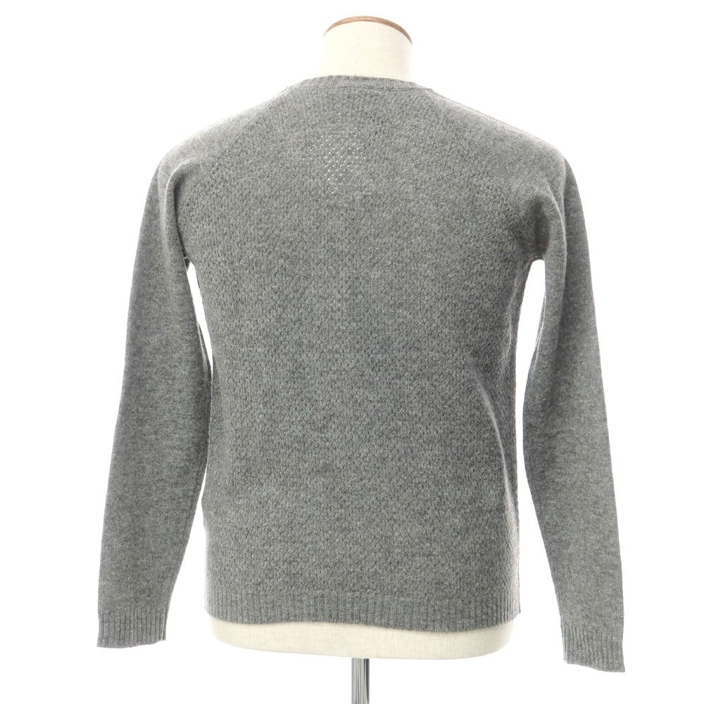 [Used] [Unused] Roberto Collina Wool Nylon Crew Neck Knit, Gray [48] [Condition Rank S] [Men&