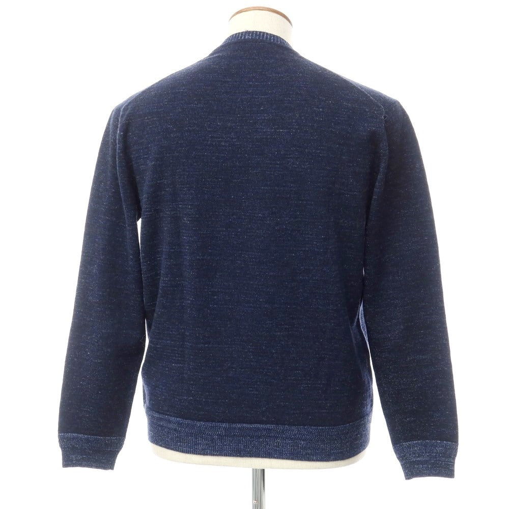 [Used] SHIPS High Gauge Wool Polyester V-neck Knit Navy [L] [Condition Rank B] ​​[Men&