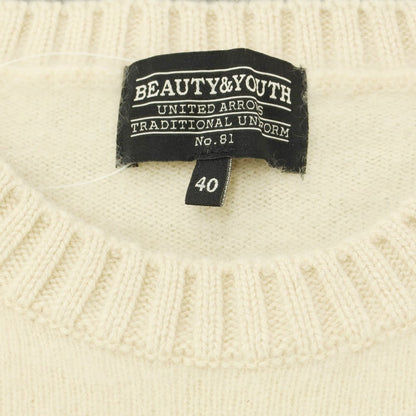 【中古】ビューティアンドユースユナイテッドアローズ BEAUTY&amp;YOUTH UNITED ARROWS カシミヤ クルーネックニット ベージュ【 40 】【 状態ランクC 】【 メンズ 】
[CPD]