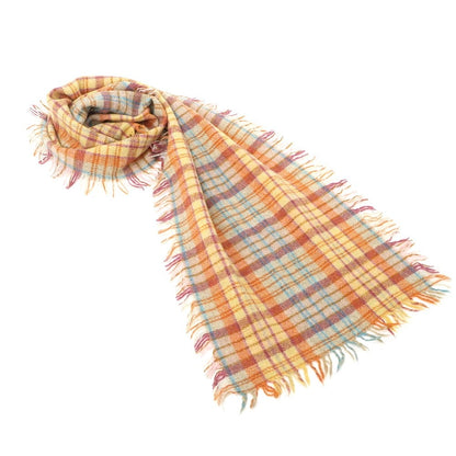 [Used] Altea wool scarf, orange x multi-color [Condition: C] [Men&