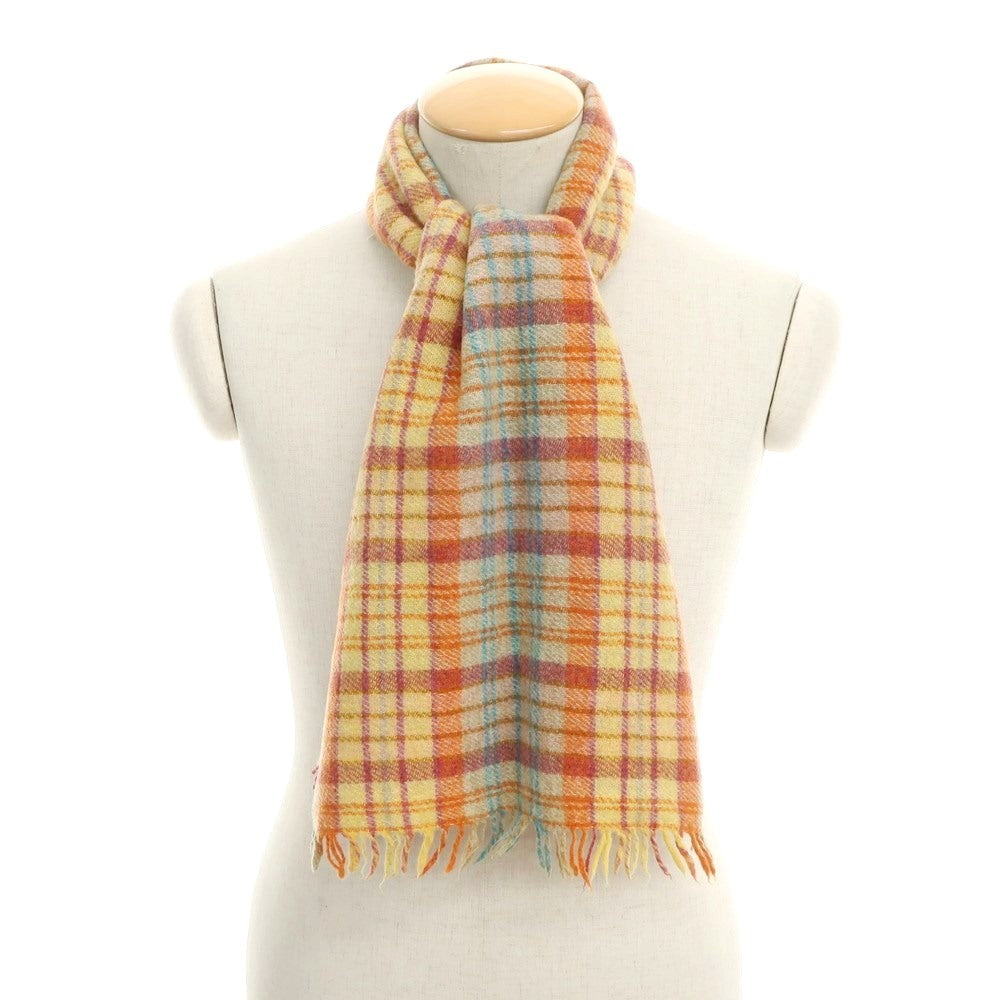 [Used] Altea wool scarf, orange x multi-color [Condition: C] [Men&