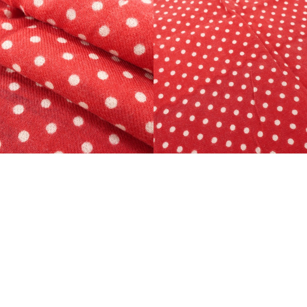 [Used] Altea Wool Polka Dot Scarf Red x White [Condition Rank B] ​​[Men&