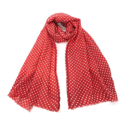 [Used] Altea Wool Polka Dot Scarf Red x White [Condition Rank B] ​​[Men&