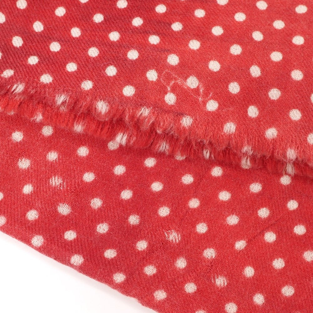 [Used] Altea Wool Polka Dot Scarf Red x White [Condition Rank B] ​​[Men&