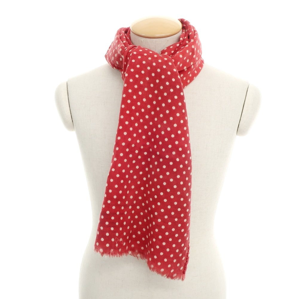 [Used] Altea Wool Polka Dot Scarf Red x White [Condition Rank B] ​​[Men&