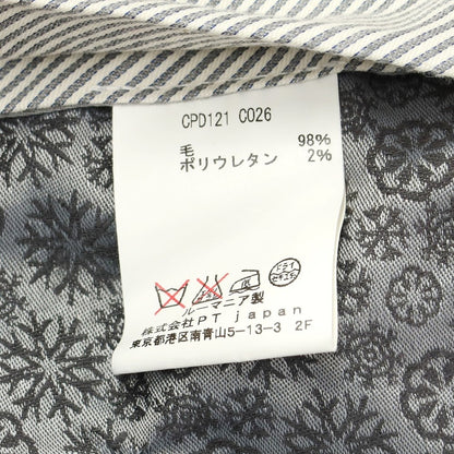 【中古】ピーティーゼロウーノ PT01 BEAMS F別注 ストレッチウール ドレススラックスパンツ
 ダークグレー【サイズ46】【GRY】【A/W】【状態ランクC】【メンズ】
【759875】
[BPD]