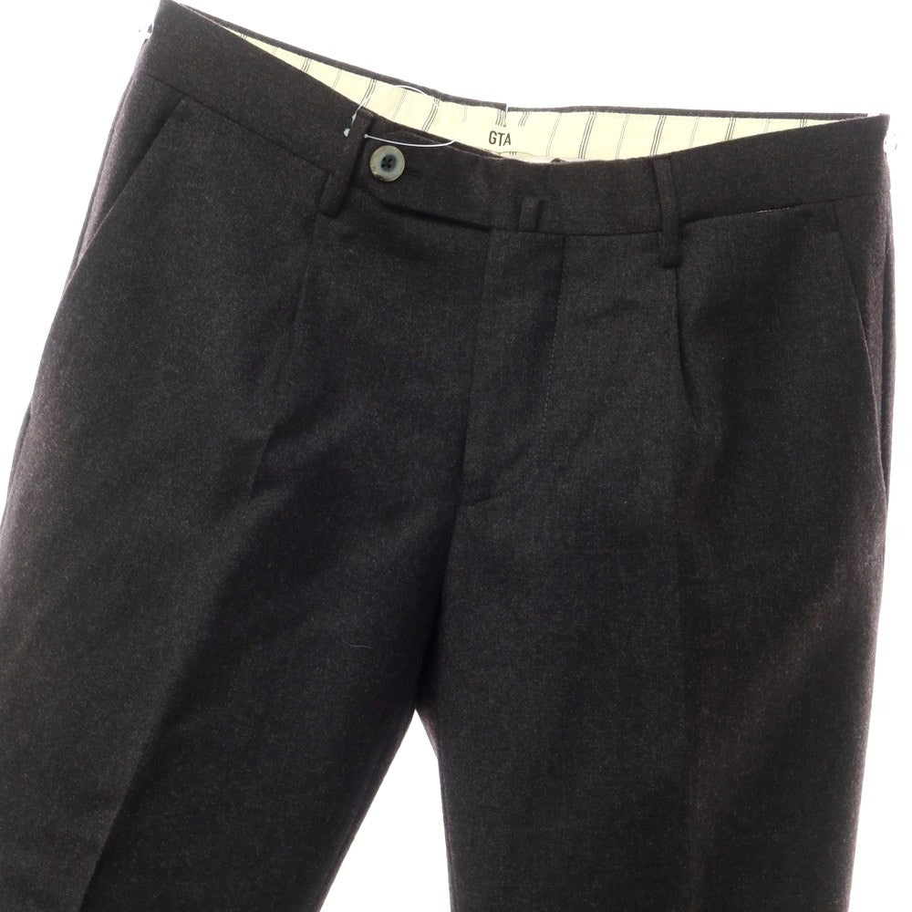 【中古】ジーティーアー G.T.A IL PANTALONE ウール ドレススラックスパンツ
 チャコールグレー【サイズ表記なし（M位）】【GRY】【A/W】【状態ランクC】【メンズ】
【759875】
[BPD]