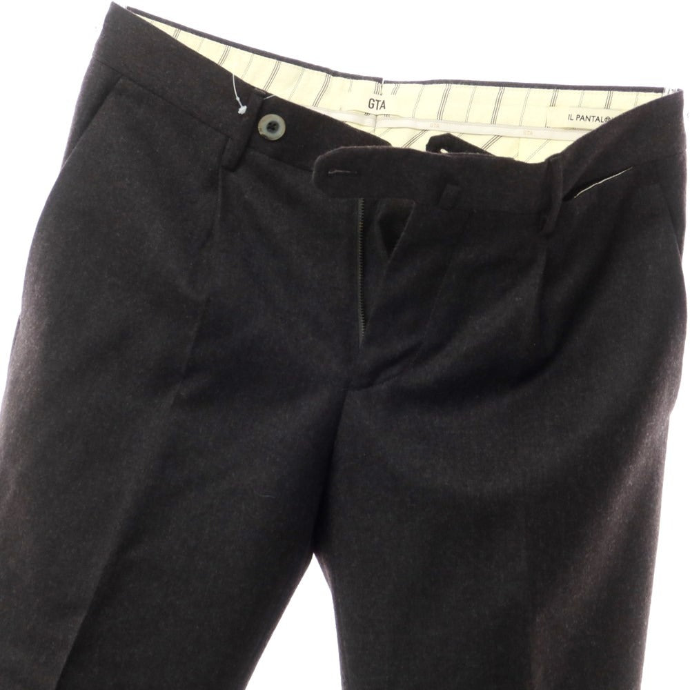 【中古】ジーティーアー G.T.A IL PANTALONE ウール ドレススラックスパンツ
 チャコールグレー【サイズ表記なし（M位）】【GRY】【A/W】【状態ランクC】【メンズ】
【759875】
[DPD]