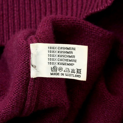 [Used] Ballantine BALLANTYNE Cashmere V-neck knit Purple [46] [Condition rank C] [Men&