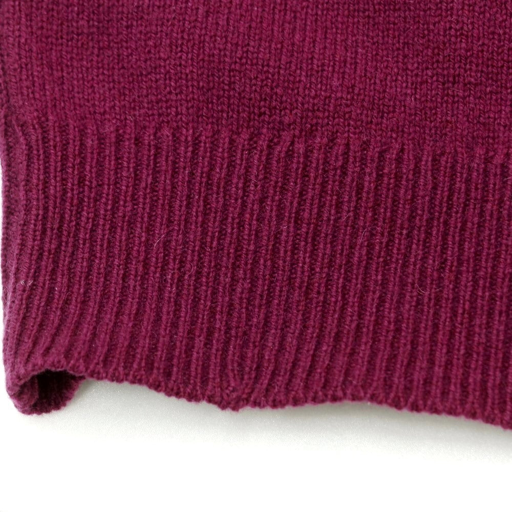 [Used] Ballantine BALLANTYNE Cashmere V-neck knit Purple [46] [Condition rank C] [Men&