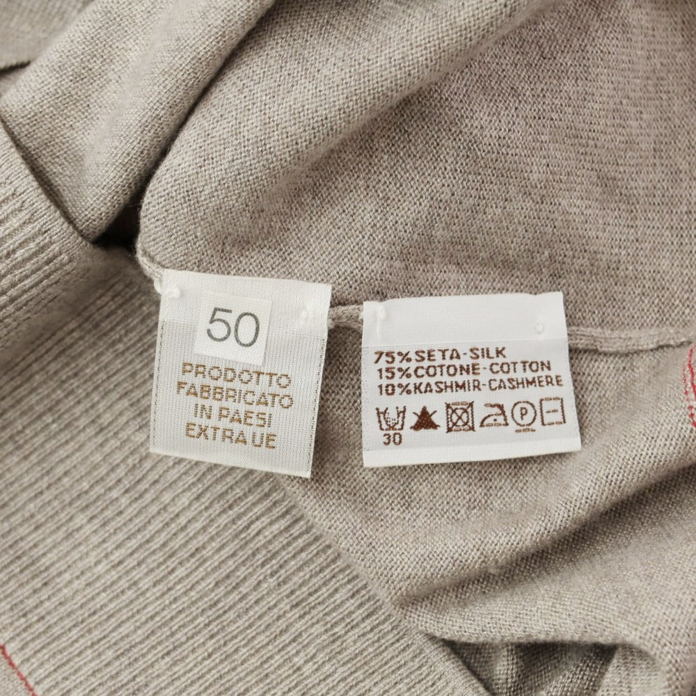 [Used] Kangra Silk Cotton Cashmere Cardigan
 Light ash brown [Size 50] [GRY] [A/W] [Condition Rank C] [Men&