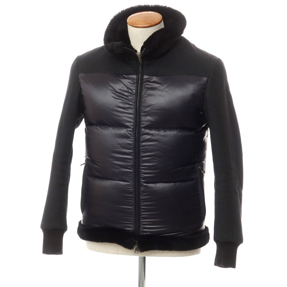 [Used] EMMETI nylon mouton down jacket, black [46] [Condition rank B] ​​[Men&