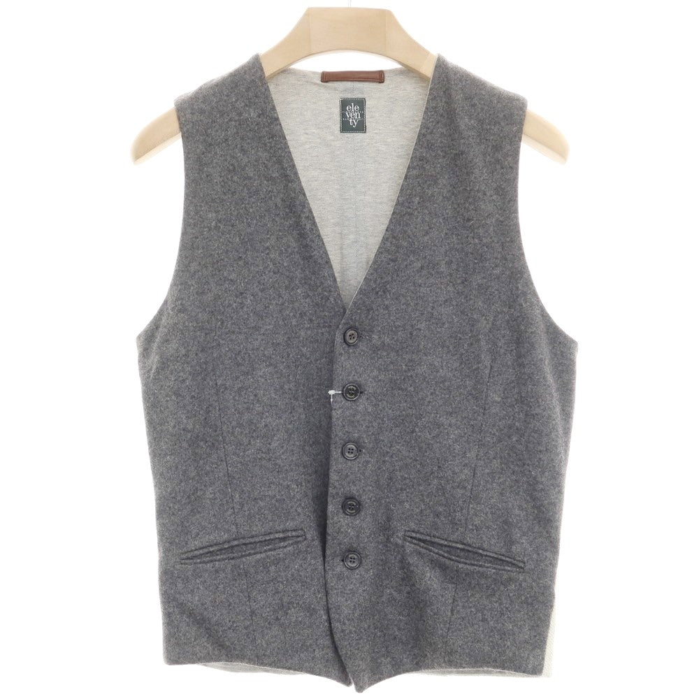 [Used] eleventy wool jersey gilet vest, grey [S] [Condition rank B] ​​[Men&