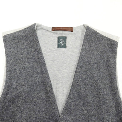 [Used] eleventy wool jersey gilet vest, grey [S] [Condition rank B] ​​[Men&