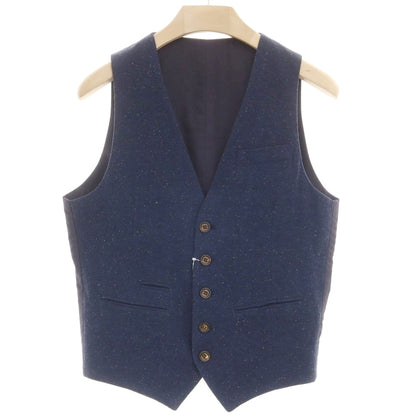 [Used] Eleventy Wool Nylon Gilet Vest Navy [46] [Condition Rank B] ​​[Men&