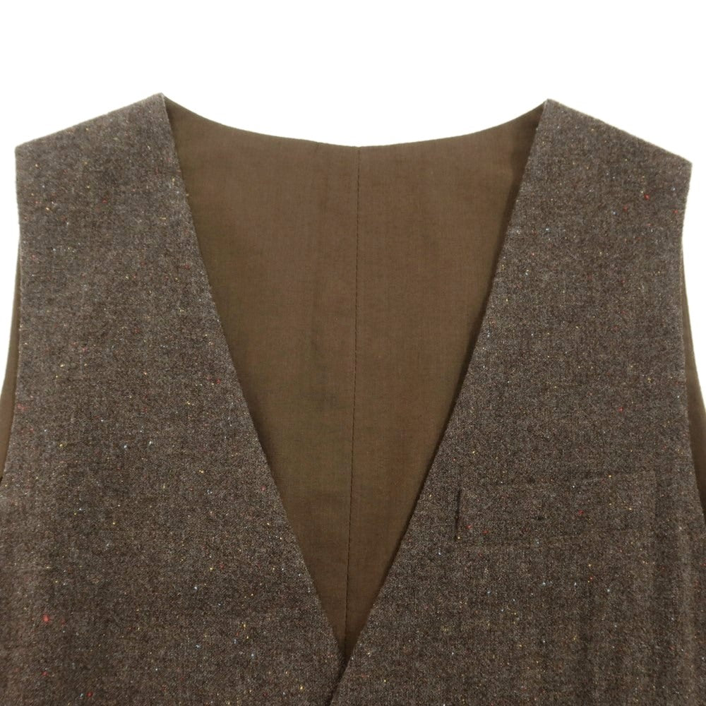 [Used] Eleventy Wool Nylon Gilet Vest Brown [46] [Condition Rank B] ​​[Men&