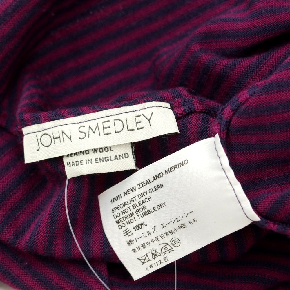 [Used] John Smedley wool turtleneck pullover knit
 Purple x Navy [Size M] [PUP] [A/W] [Condition Rank C] [Men&