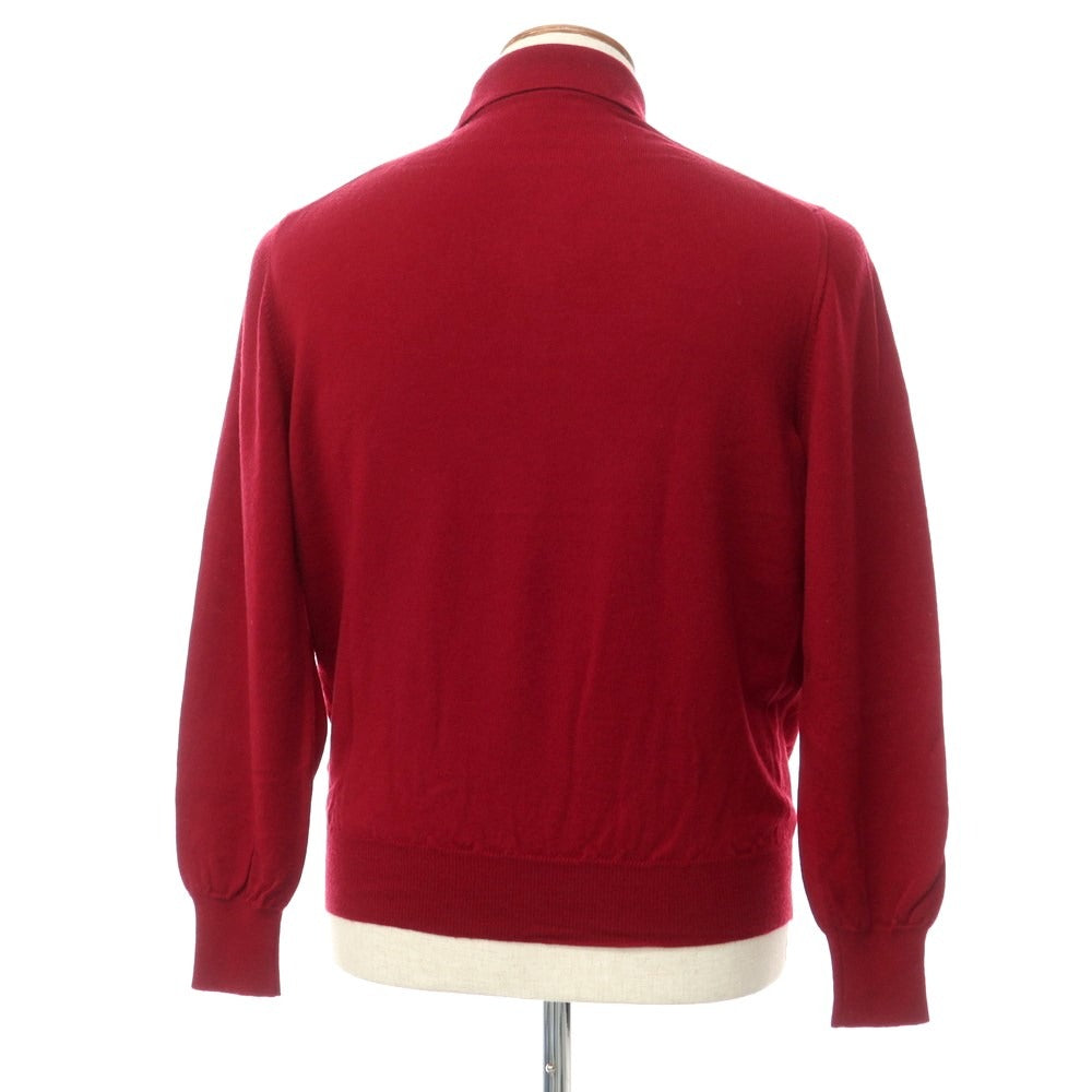 【中古】グランサッソ GRAN SASSO ウール 長袖 ポロニット
 レッド【サイズ48】【RED】【A/W】【状態ランクB】【メンズ】
【759872】
[BPD]