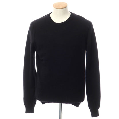 [Used] SCAGLIONE wool crew neck pullover knit
 Black [Size M] [BLK] [A/W] [Condition Rank C] [Men&