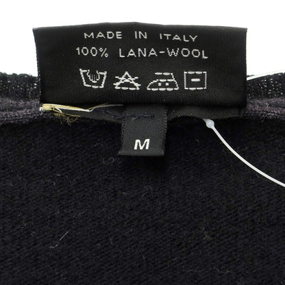 [Used] SCAGLIONE wool crew neck pullover knit
 Black [Size M] [BLK] [A/W] [Condition Rank C] [Men&