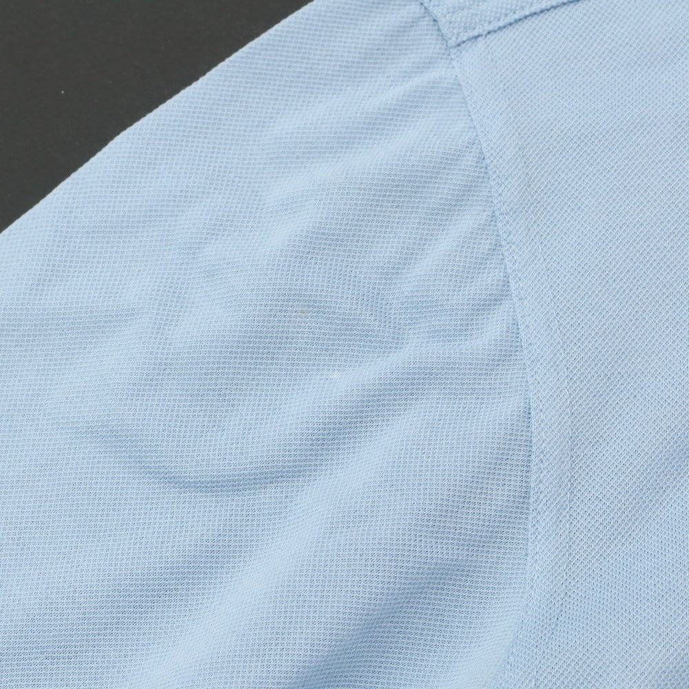 [Used] Les Copains Cotton Long Sleeve Polo Shirt Light Blue [54] [Condition Rank B] ​​[Men&