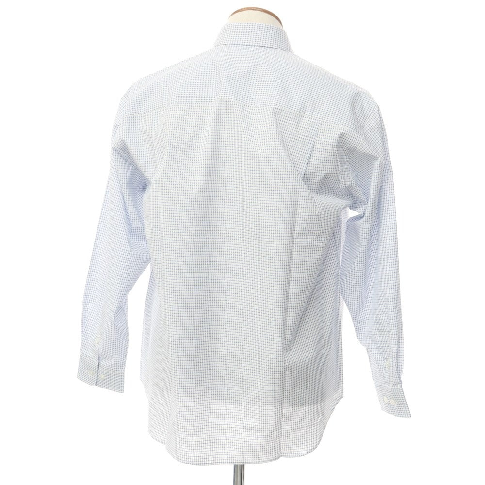 [Used] Dominique France Cotton Regular Collar Casual Shirt White x Blue [M] [Condition Rank A] [Men&