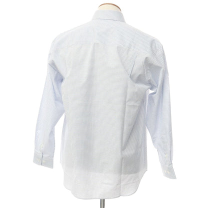 [Used] Dominique France Cotton Regular Collar Casual Shirt White x Blue [M] [Condition Rank A] [Men&