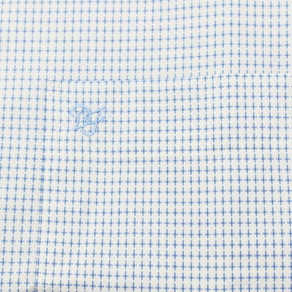 [Used] Dominique France Cotton Regular Collar Casual Shirt White x Blue [M] [Condition Rank A] [Men&