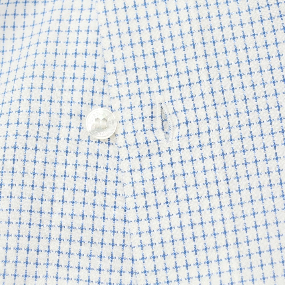 [Used] Dominique France Cotton Regular Collar Casual Shirt White x Blue [M] [Condition Rank A] [Men&