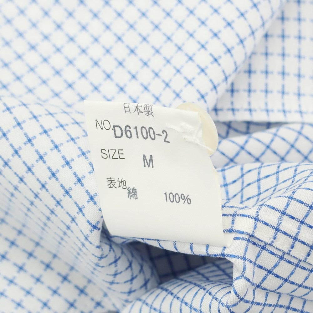 [Used] Dominique France Cotton Regular Collar Casual Shirt White x Blue [M] [Condition Rank A] [Men&